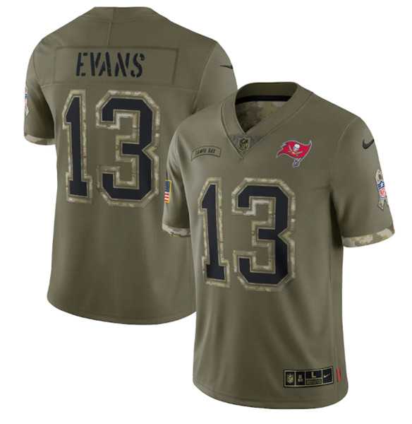Men's Tampa Bay Buccaneers #13 Mike Evans 2022 Olive Salute To Service Limited Stitched Jersey,We sell and wholesale Men's Tampa Bay Buccaneers #13 Mike Evans 2022 Olive Salute To Service Limited Stitched Jersey on line form chian!